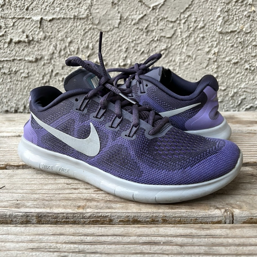 Nike Shoes Women Size 8 Free RN 500 Dark Raisin / Pure Platinum Purple